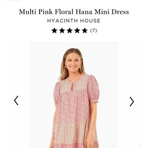Tuckernuck multi pink floral Hana mini dress Hyacinth House